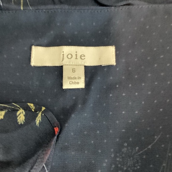 Joie Aisling Cami Midnight Floral Ruffle Tier Top Size 6 - Picture 6 of 7